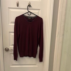 Claiborne Red V-Neck Sweater